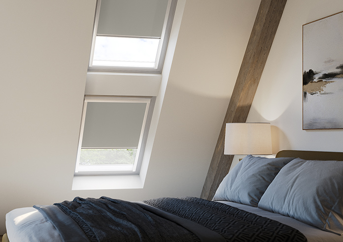 Trinity (Blackout), Oyster Grey - Loft Blind - Image 3